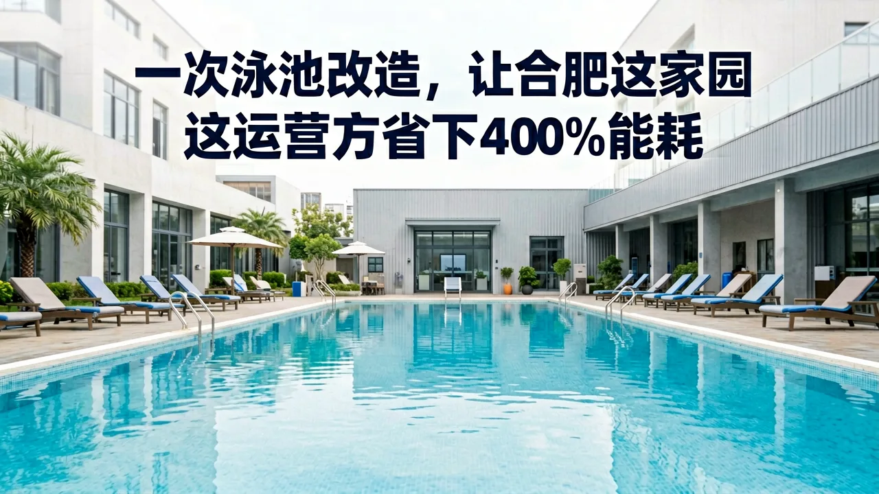一次泳池改造,让合肥这家园区运营方省下40%能耗